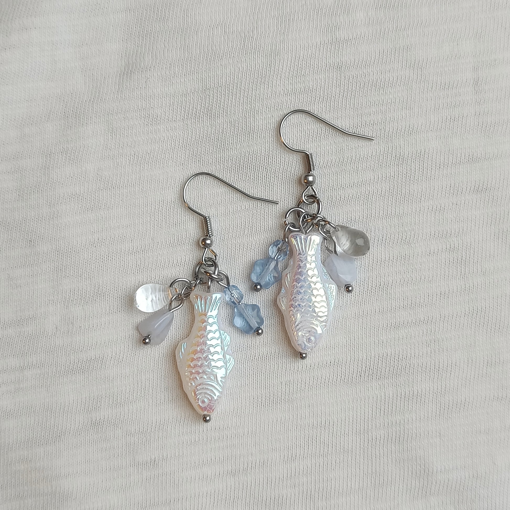 BLUE FISH EARRINGS